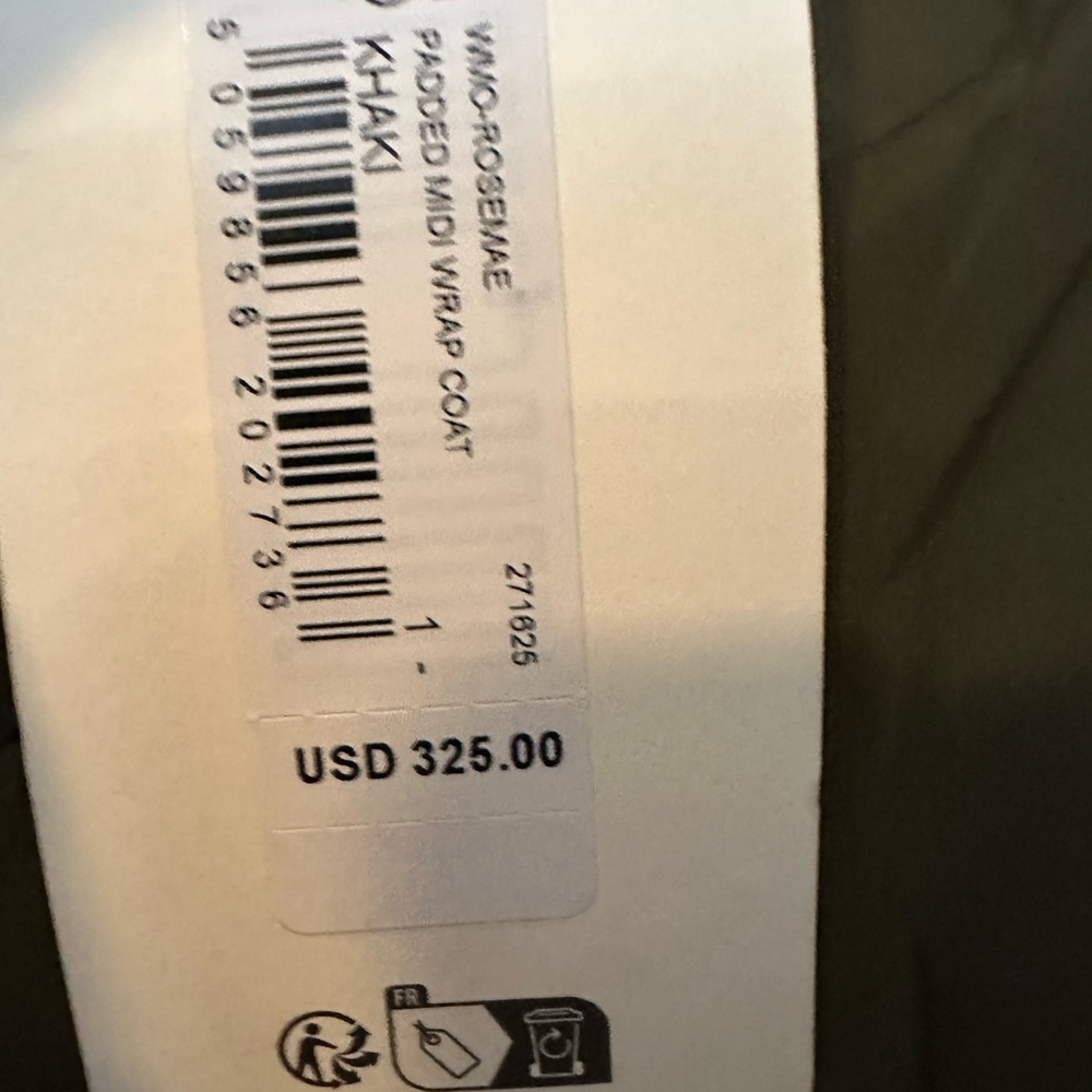 Ted Baker NWT Khaki Padded Midi Wrap Coat - Picture 4 of 14